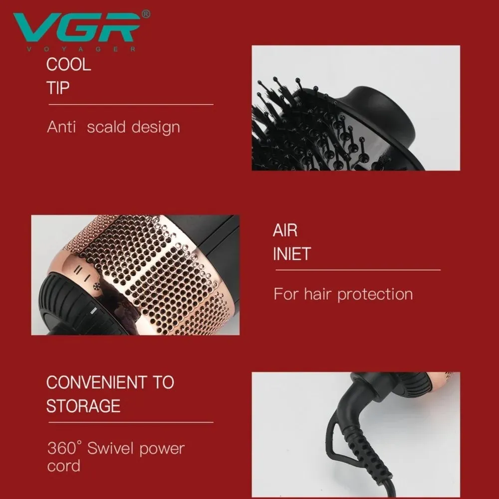 سشوار یا موی خشک کن برس دار وی جی آر مدل V-492